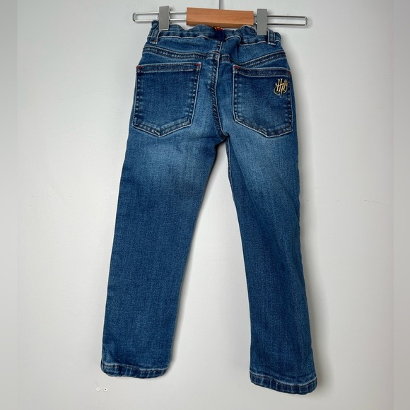 Mini Boden Harry Potter HP Jeans Denim Glasses Lightening Bolt Scar 3Y - Picture 4 of 12